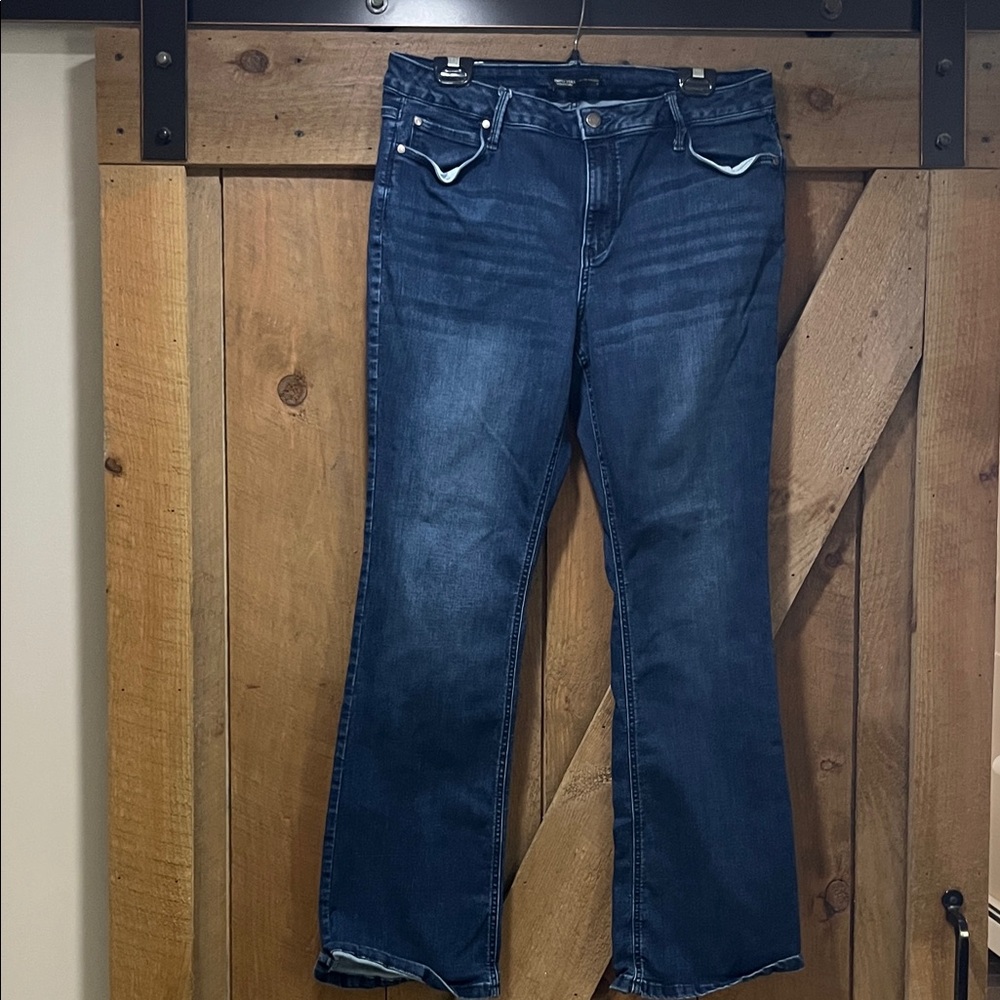 Vera Wang Dark Blue Flare Jeans